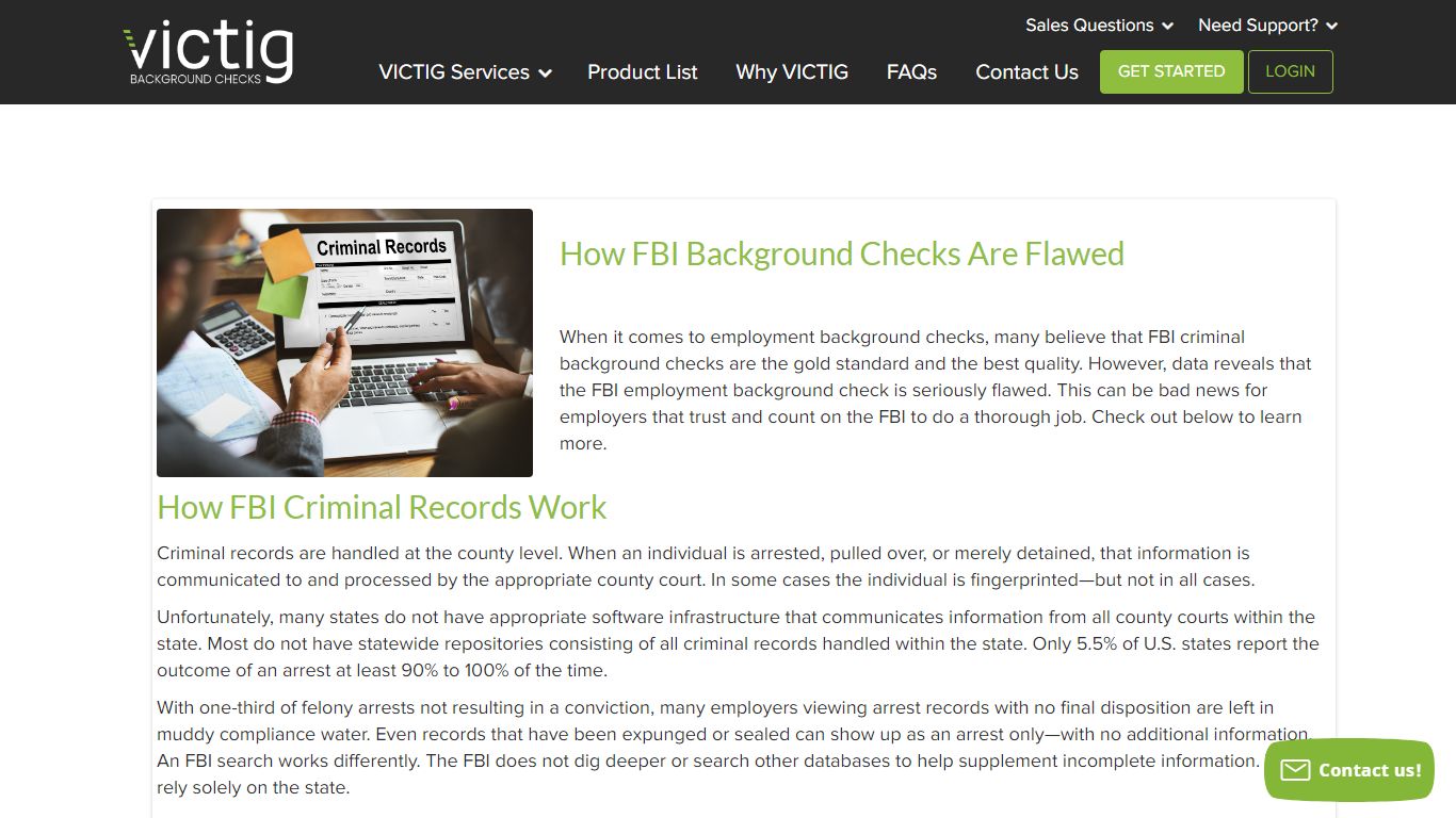 How FBI Background Checks Are Flawed - VICTIG | Screening Solutions